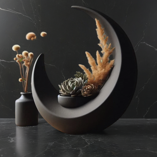 Designer Crescent Decorative Vase